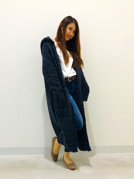 原田 舞麗さん（レディース・158cm）の秋コーディネート