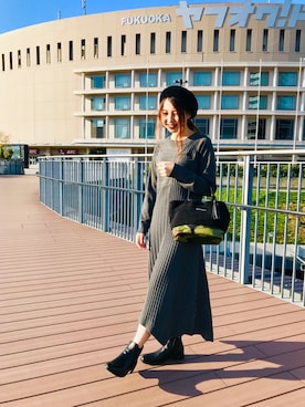 原田 舞麗さん（レディース・160cm）の秋コーディネート