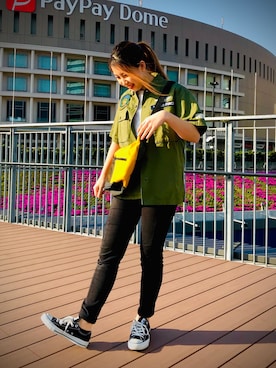 原田 舞麗さん(レディース・160cm)の春コーディネート