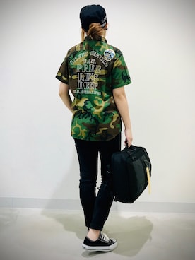 原田 舞麗さん（レディース・160cm）の春コーディネート