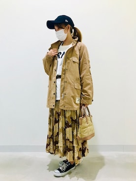 原田 舞麗さん(レディース・160cm)の秋コーディネート