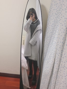 「UNIF（ユニフ）のアイテム（パンプス）」を使った、AMANDAさん（レディース・158cm）の冬コーディネート
