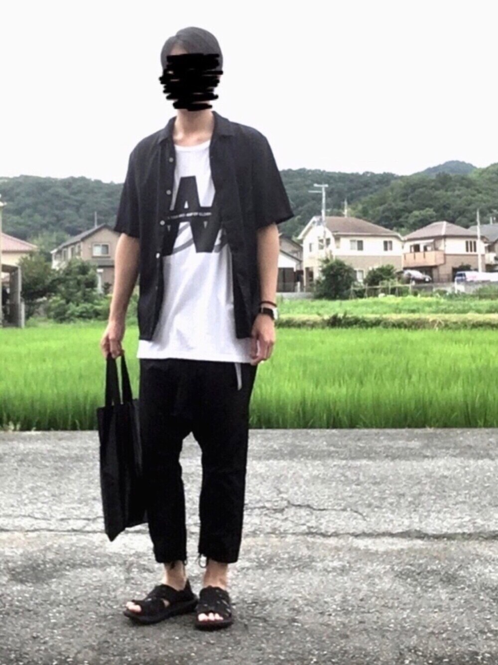 yuu*jiさんの「オープンカラーシャツ（半袖）（UNIQLO）」を使ったコーディネート