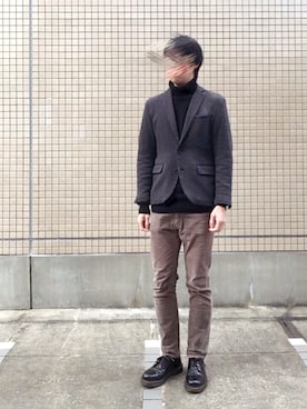 「Dr. Martens（ドクターマーチン）のDr.Martens (ドクターマーチン)/1461 3EYE GIBSON SHOES（その他シューズ）」を使った、yuu*jiさん（メンズ・177cm）の秋コーディネート