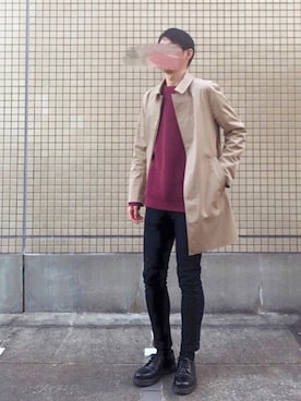 「Dr. Martens（ドクターマーチン）のDr.Martens (ドクターマーチン)/1461 3EYE GIBSON SHOES（その他シューズ）」を使った、yuu*jiさん（メンズ・177cm）の春コーディネート