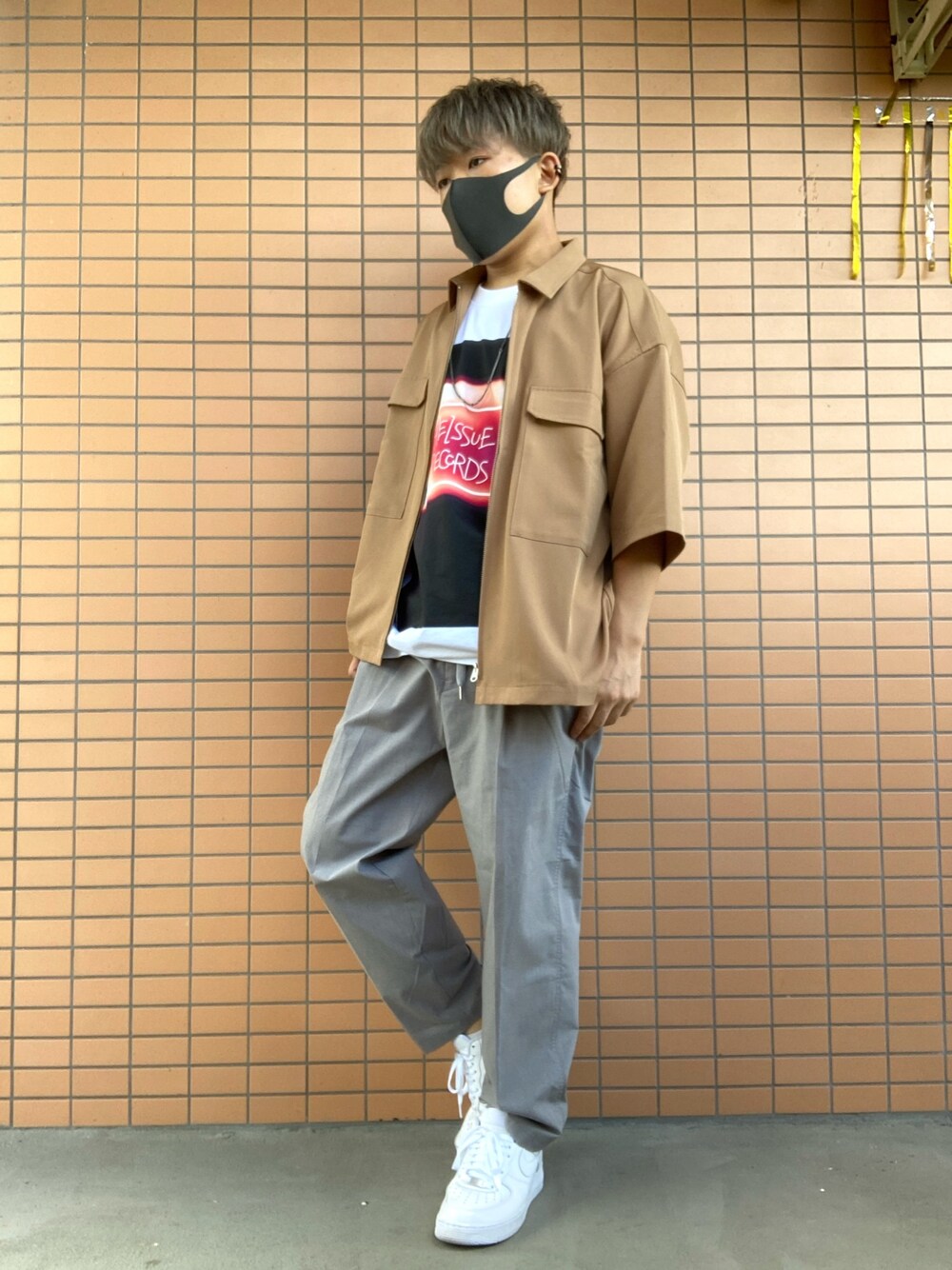 AZUL by moussy（アズールバイマウジー）の「ZIP UP SHIRT