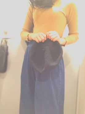 「ハイネックトップス」｜果糖さん（レディース・158cm）の冬コーディネート