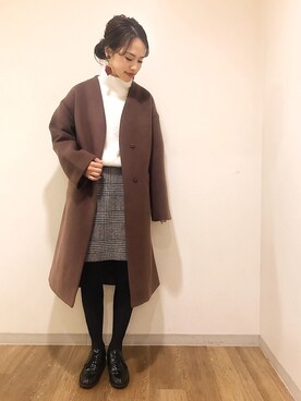 maruさん（レディース・156cm）の冬コーディネート