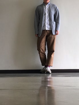 「NEW BALANCE（ニューバランス）のNew Balance ニューバランス ML574 EGG ml574egg（スニーカー）」を使った、printf("yu");さん（メンズ・181cm）の春コーディネート