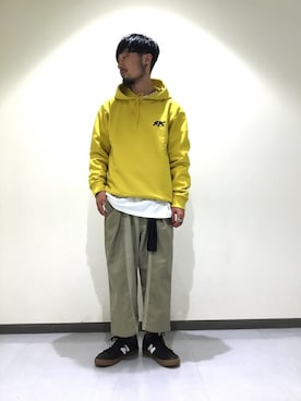 「マスタードイエロー」｜tsさん（メンズ・168cm）の秋コーディネート