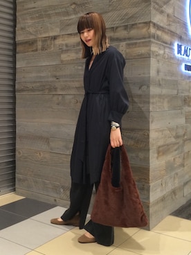 Tomomi Okudaさん（レディース・161cm）の秋コーディネート