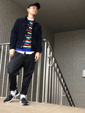 「アイテム（ブルゾン）」を使った、オカツヨシです。さん（メンズ・171cm・30代）の冬コーディネート