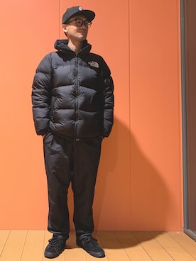 「Johnbull Private labo（ジョンブルプライベートラボ）のアイテム（スラックス）」を使った、オカツヨシです。さん（メンズ・171cm）の冬コーディネート