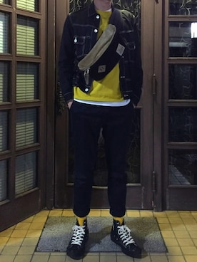 「THE SOX（ザ ソックス）のアイテム」を使った、LOVE©️REAMさん（メンズ・180cm）の春コーディネート