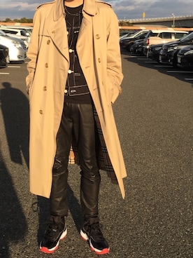 「GANRYU（ガンリュウ）のアイテム（トップス）」を使った、LOVE©️REAMさん（メンズ・180cm）の冬コーディネート