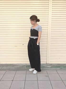 「アイテム（イヤリング）」を使った、a y kさん（レディース・158cm・20代）の夏コーディネート