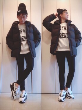 「ナカワタジャケット」｜napsさん（レディース・155cm）の冬コーディネート