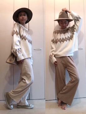 「A.M.S.（エーエムエス）のアイテム（バッグ）」を使った、napsさん（レディース・155cm）の秋コーディネート