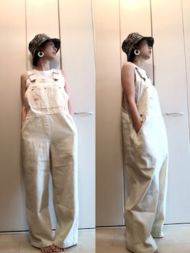 「Java（ジャバ）のアイテム（オールインワン・サロペット）」を使った、napsさん（レディース・155cm）の春コーディネート