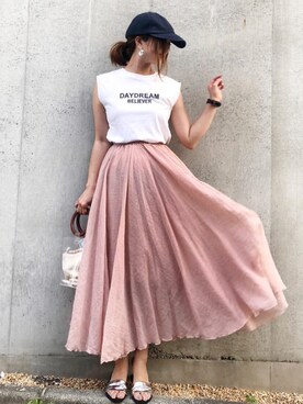 「ジーユー」｜cocoさん（レディース・162cm）の夏コーディネート