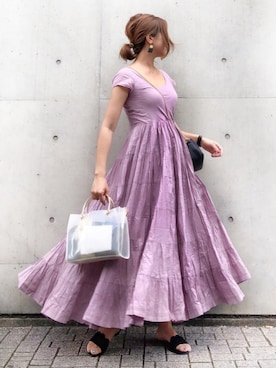 Mariha マリハ の Mariha コットンカラーノースリーブドレス ワンピース Wear