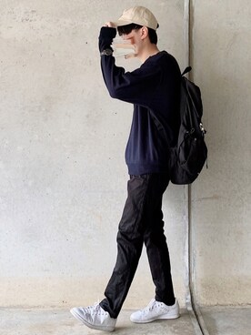 「FILA（フィラ）のアイテム（スウェット）」を使った、skさん（メンズ・173cm）の春コーディネート