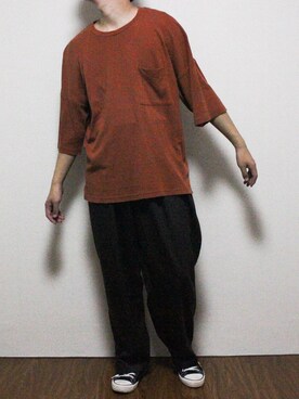 「CONVERSE（コンバース）のconverse（コンバース） ALL STAR OX（オールスターOX）（スニーカー）」を使った、iDさん（メンズ・175cm）の秋コーディネート