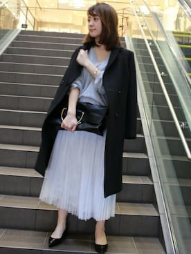 「LIMITLESS LUXURY」｜「アイテム（パンプス）」を使った、MIHOさん（レディース・154cm）の冬コーディネート