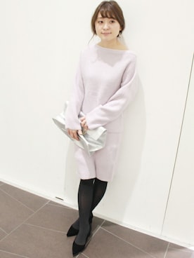 「LIMITLESS LUXURY」｜「アイテム（ワンピース/ドレス）」を使った、MIHOさん（レディース・156cm）の冬コーディネート