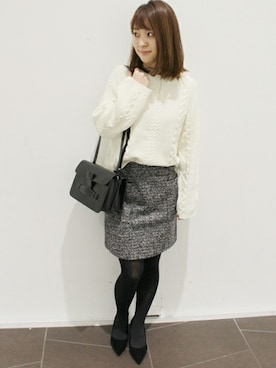 「LIMITLESS LUXURY（リミットレスラグジュアリー）のアイテム」を使った、MIHOさん（レディース・156cm）の冬コーディネート