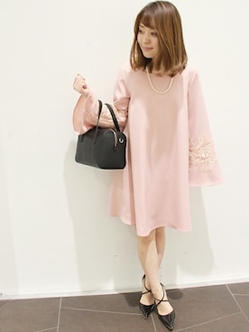 「LIMITLESS LUXURY」｜「アイテム（ワンピース/ドレス）」を使った、MIHOさん（レディース・156cm）の冬コーディネート