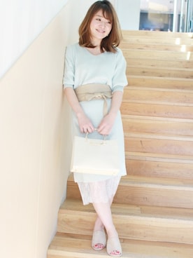 「LIMITLESS LUXURY」｜「アイテム（ワンピース/ドレス）」を使った、MIHOさん（レディース・156cm）の冬コーディネート