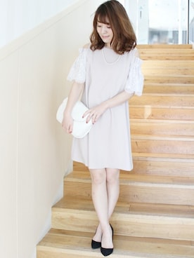 「LIMITLESS LUXURY」｜「アイテム（ワンピース/ドレス）」を使った、MIHOさん（レディース・156cm）の春コーディネート