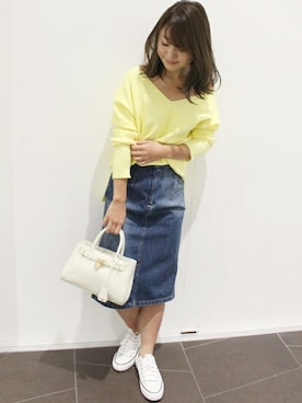 「LIMITLESS LUXURY（リミットレスラグジュアリー）のアイテム」を使った、MIHOさん（レディース・156cm）の春コーディネート