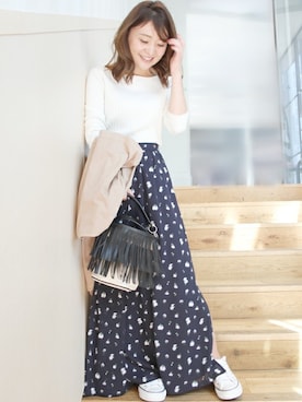 「LIMITLESS LUXURY（リミットレスラグジュアリー）のアイテム」を使った、MIHOさん（レディース・156cm）の春コーディネート