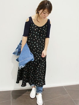 「LIMITLESS LUXURY」｜「アイテム（パンツ）」を使った、MIHOさん（レディース・156cm）の春コーディネート