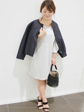 「LIMITLESS LUXURY（リミットレスラグジュアリー）のアイテム（サンダル）」を使った、MIHOさん（レディース・156cm）の春コーディネート