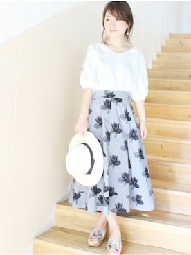 「hat」｜「アイテム（サンダル）」を使った、MIHOさん（レディース・156cm）の春コーディネート