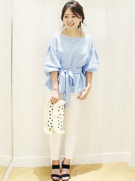 「LIMITLESS LUXURY」｜「アイテム（パンツ）」を使った、MIHOさん（レディース・156cm）の夏コーディネート