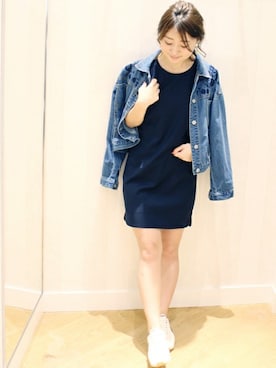 「LIMITLESS LUXURY」｜「アイテム（デニムジャケット）」を使った、MIHOさん（レディース・156cm）の夏コーディネート