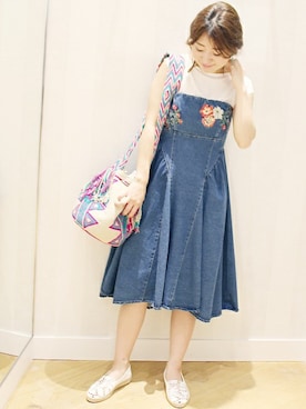 「LIMITLESS LUXURY」｜MIHOさん（レディース・156cm）の夏コーディネート