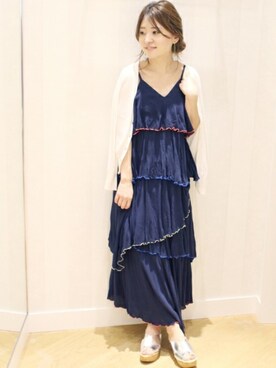 「LIMITLESS LUXURY」｜「アイテム（ワンピース/ドレス）」を使った、MIHOさん（レディース・156cm）の夏コーディネート