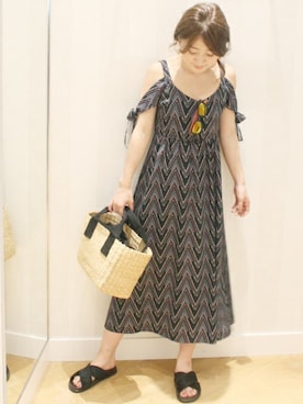 「LIMITLESS LUXURY」｜「アイテム（ワンピース/ドレス）」を使った、MIHOさん（レディース・156cm）の夏コーディネート