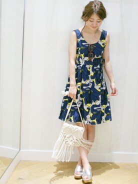 「LIMITLESS LUXURY」｜「アイテム（ワンピース/ドレス）」を使った、MIHOさん（レディース・156cm）の夏コーディネート