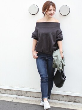 「LIMITLESS LUXURY」｜「アイテム（パンツ）」を使った、MIHOさん（レディース・156cm）の夏コーディネート