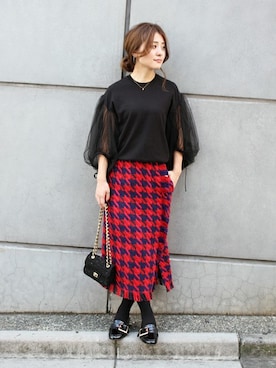 「トレンド」｜MIHOさん（レディース・156cm）の秋コーディネート