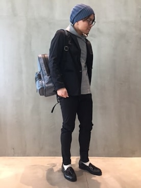 「SOLIDO（ソリード）のアイテム（ジャケット/アウター）」を使った、ONISHIさん（メンズ・171cm）の春コーディネート