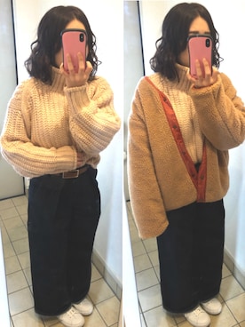 「w closet」｜「アイテム（ブルゾン）」を使った、はるし ☽∘さん（レディース・152cm）の秋コーディネート