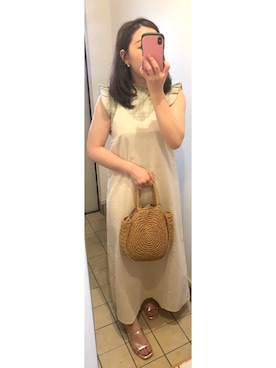 「GRL（グレイル）のアイテム（サロペット/オーバーオール）」を使った、はるし ☽∘さん（レディース・152cm）の夏コーディネート