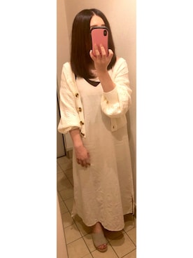 「GRL（グレイル）のアイテム（サロペット/オーバーオール）」を使った、はるし ☽∘さん（レディース・152cm）の秋コーディネート